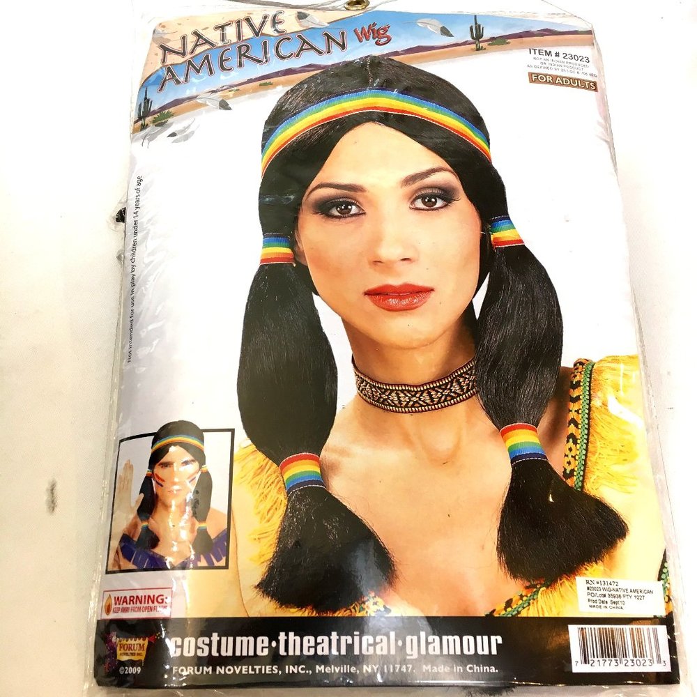 Forum Native American Costume Wig NWT